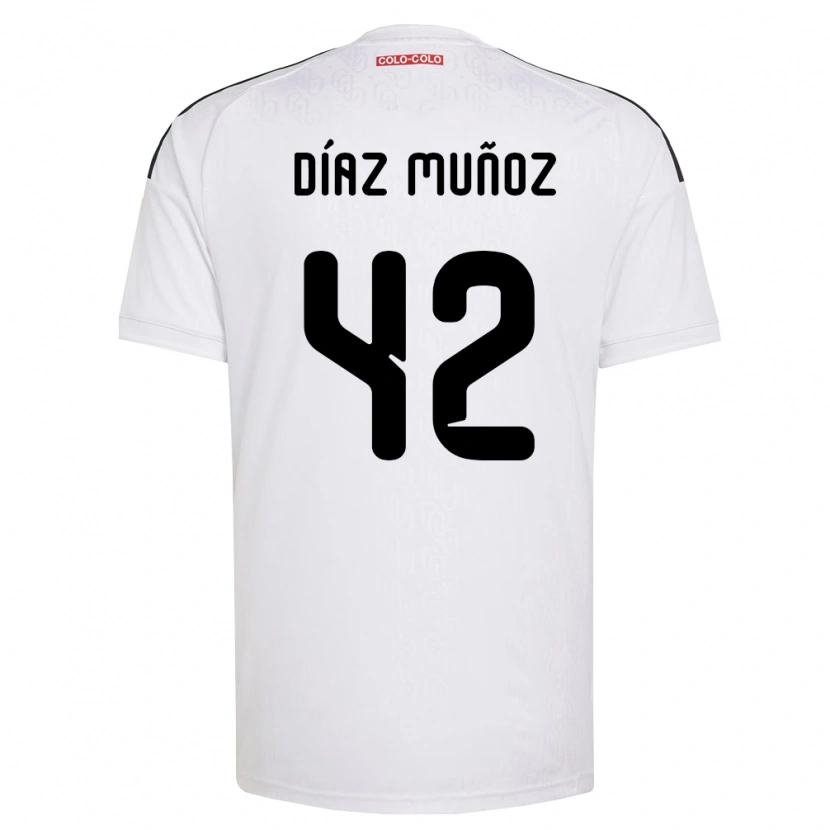 Danxen Dames Cristian Díaz Muñoz #42 Wit Zwart Thuisshirt Thuistenue 2026/27 T-Shirt