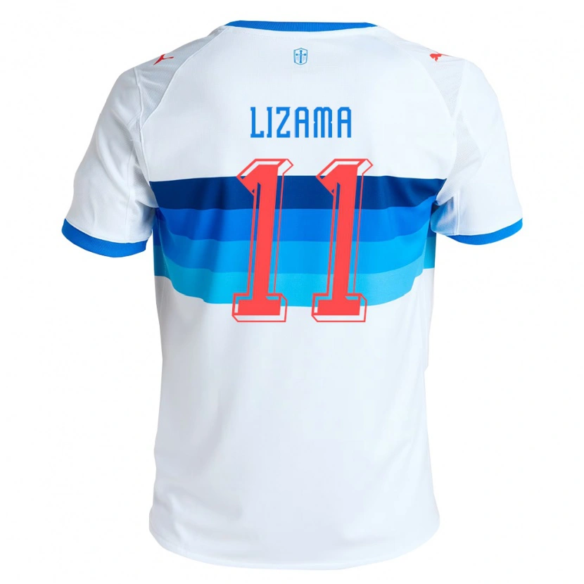 Danxen Dames Bayron Lizama #11 Wit Hemelsblauw Thuisshirt Thuistenue 2026/27 T-Shirt