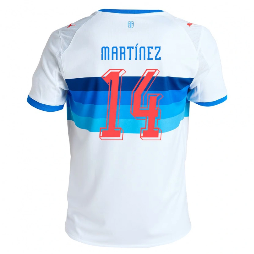 Danxen Dames Jimmy Martínez #14 Wit Hemelsblauw Thuisshirt Thuistenue 2026/27 T-Shirt