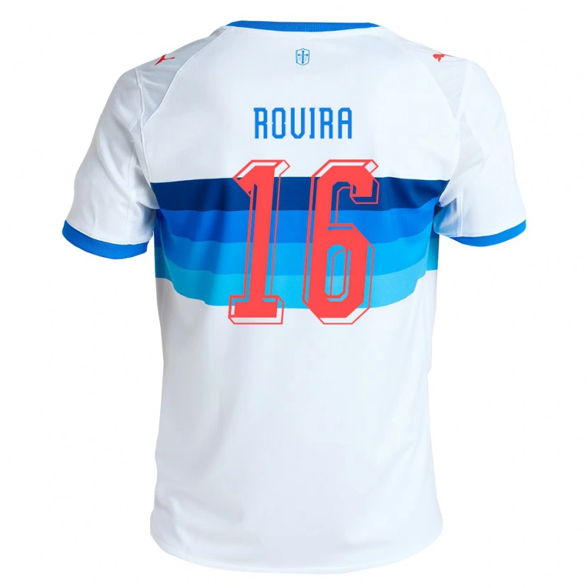Danxen Dames Brayan Rovira #16 Wit Hemelsblauw Thuisshirt Thuistenue 2026/27 T-Shirt