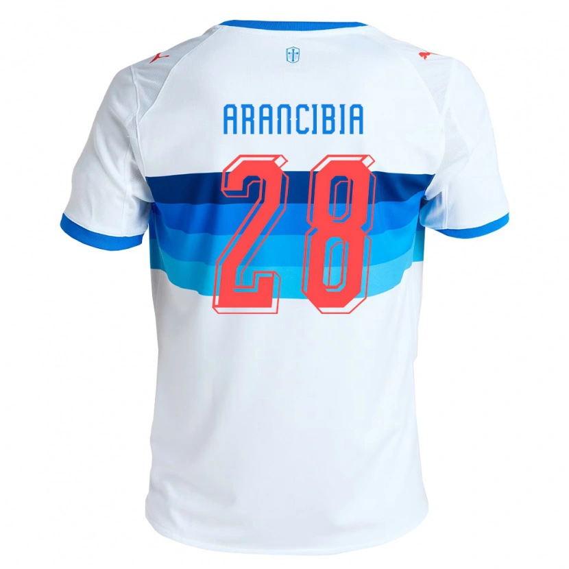 Danxen Dames Francisco Arancibia #28 Wit Hemelsblauw Thuisshirt Thuistenue 2026/27 T-Shirt