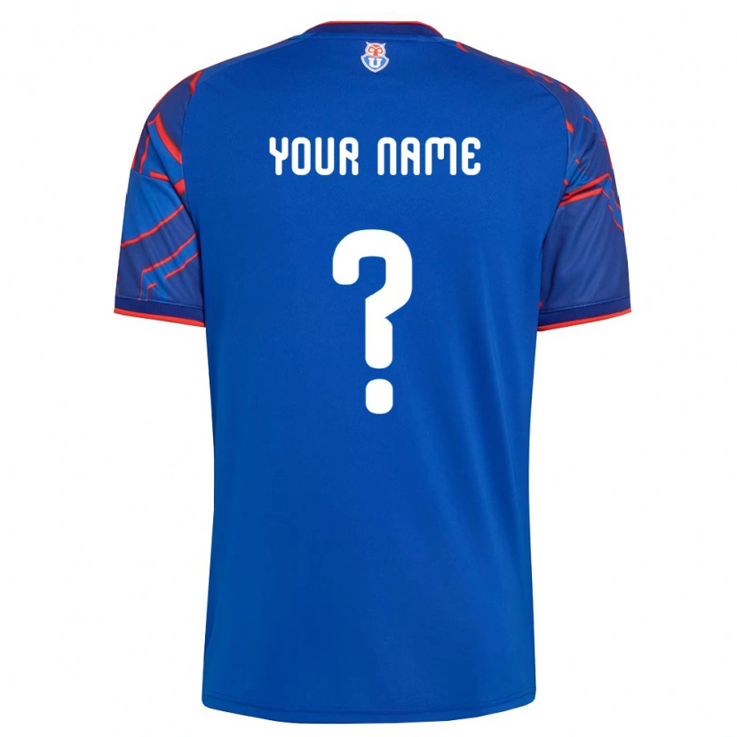 Danxen Dames Uw Naam #0 Koninklijk Blauw Rood Thuisshirt Thuistenue 2026/27 T-Shirt