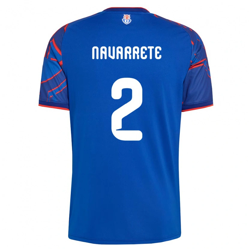 Danxen Dames Daniel Navarrete #2 Koninklijk Blauw Rood Thuisshirt Thuistenue 2026/27 T-Shirt