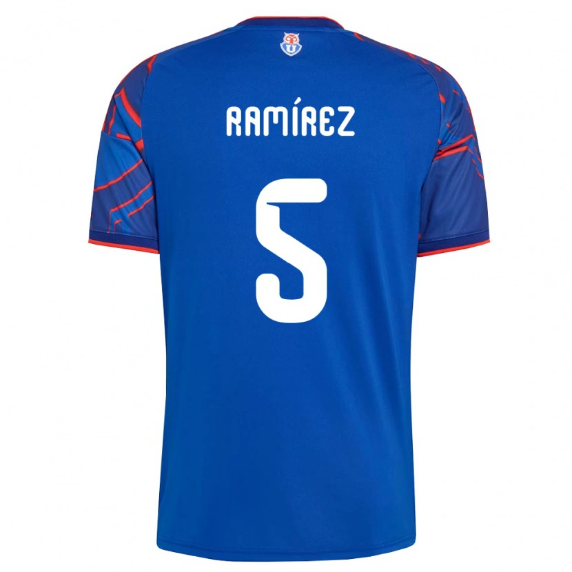 Danxen Dames Nicolás Ramírez #5 Koninklijk Blauw Rood Thuisshirt Thuistenue 2026/27 T-Shirt