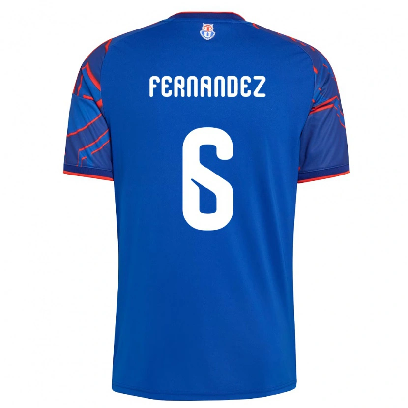 Danxen Dames Nicolás Fernández #6 Koninklijk Blauw Rood Thuisshirt Thuistenue 2026/27 T-Shirt