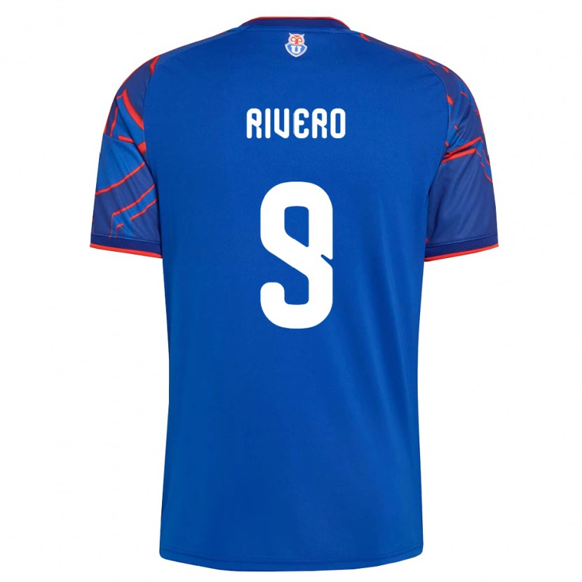 Danxen Dames Octavio Rivero #9 Koninklijk Blauw Rood Thuisshirt Thuistenue 2026/27 T-Shirt