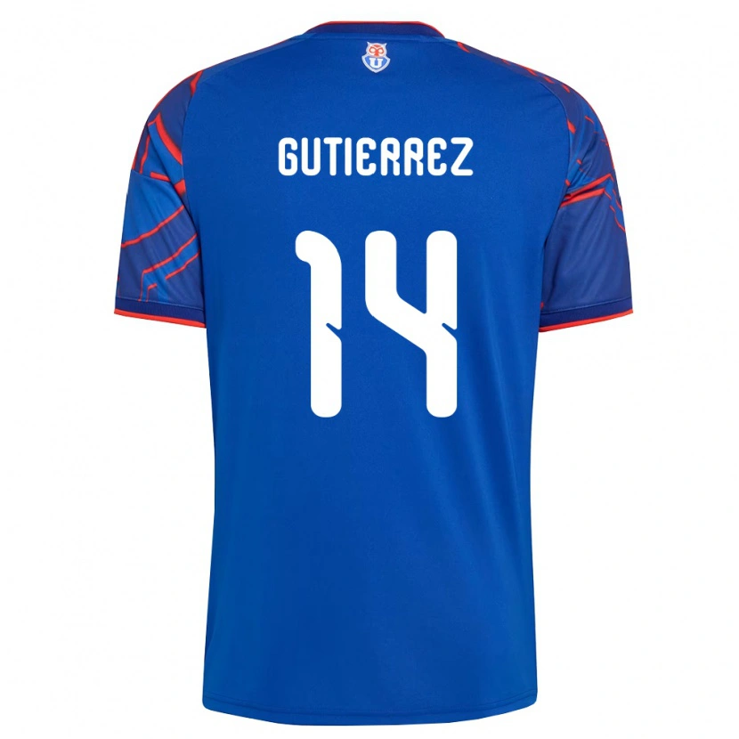 Danxen Dames Ana Gutiérrez #14 Koninklijk Blauw Rood Thuisshirt Thuistenue 2026/27 T-Shirt