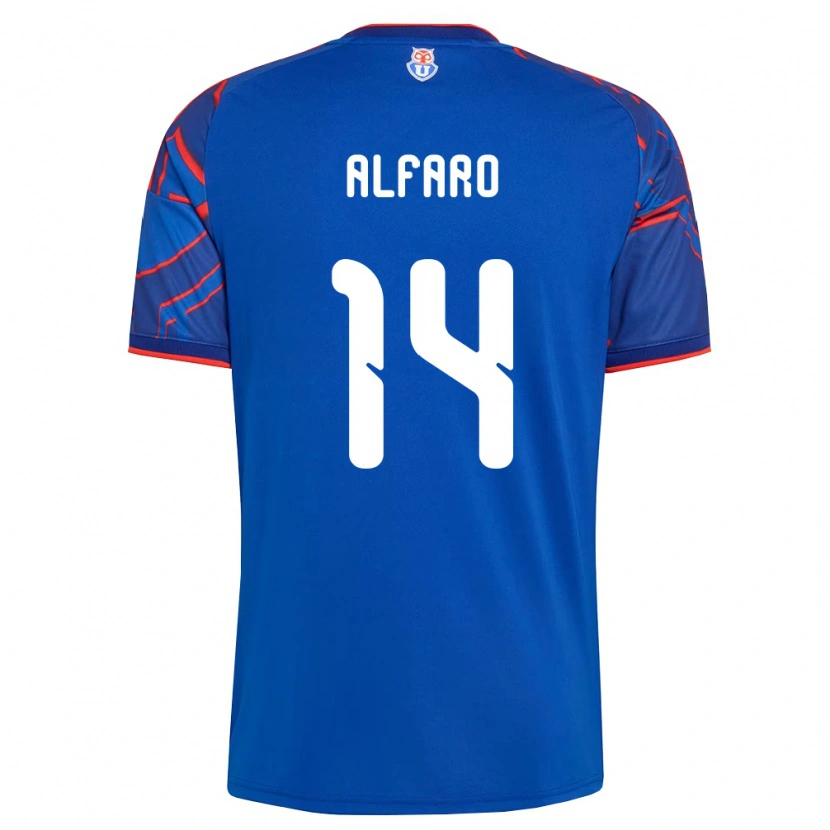 Danxen Dames Julián Alfaro #14 Koninklijk Blauw Rood Thuisshirt Thuistenue 2026/27 T-Shirt
