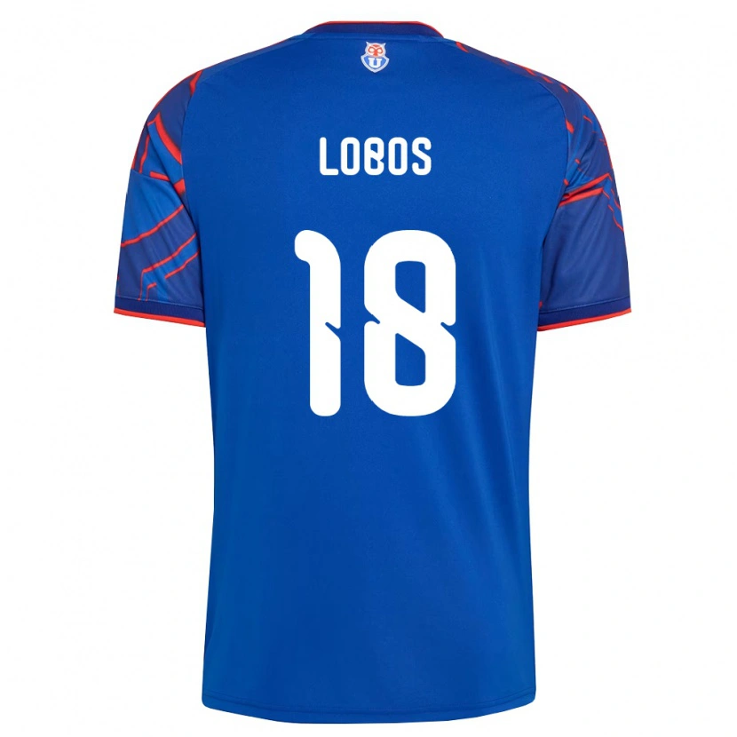 Danxen Dames Franco Lobos #18 Koninklijk Blauw Rood Thuisshirt Thuistenue 2026/27 T-Shirt