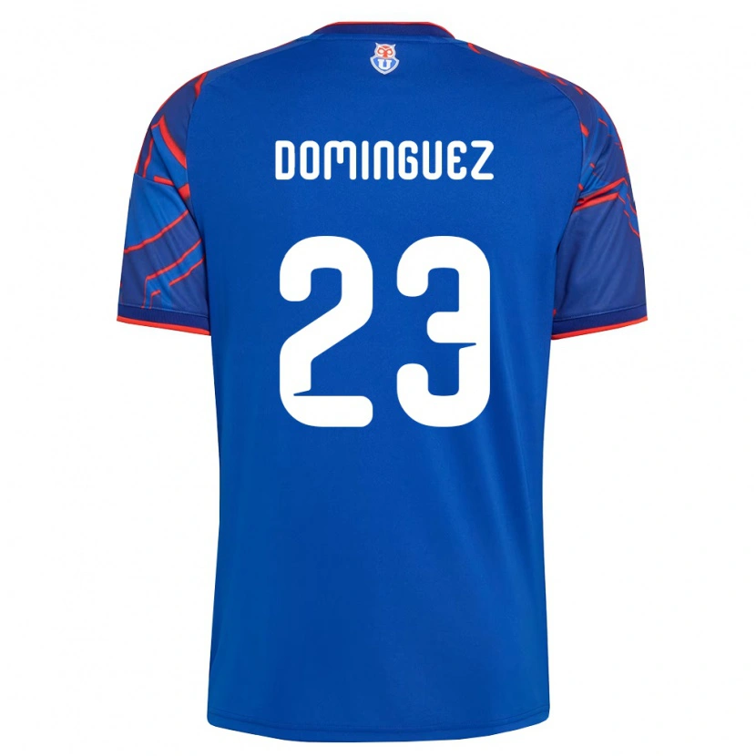 Danxen Dames Nery Dominguez #23 Koninklijk Blauw Rood Thuisshirt Thuistenue 2026/27 T-Shirt