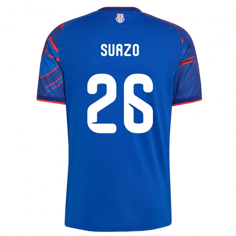 Danxen Dames Gretzel Suazo #26 Koninklijk Blauw Rood Thuisshirt Thuistenue 2026/27 T-Shirt