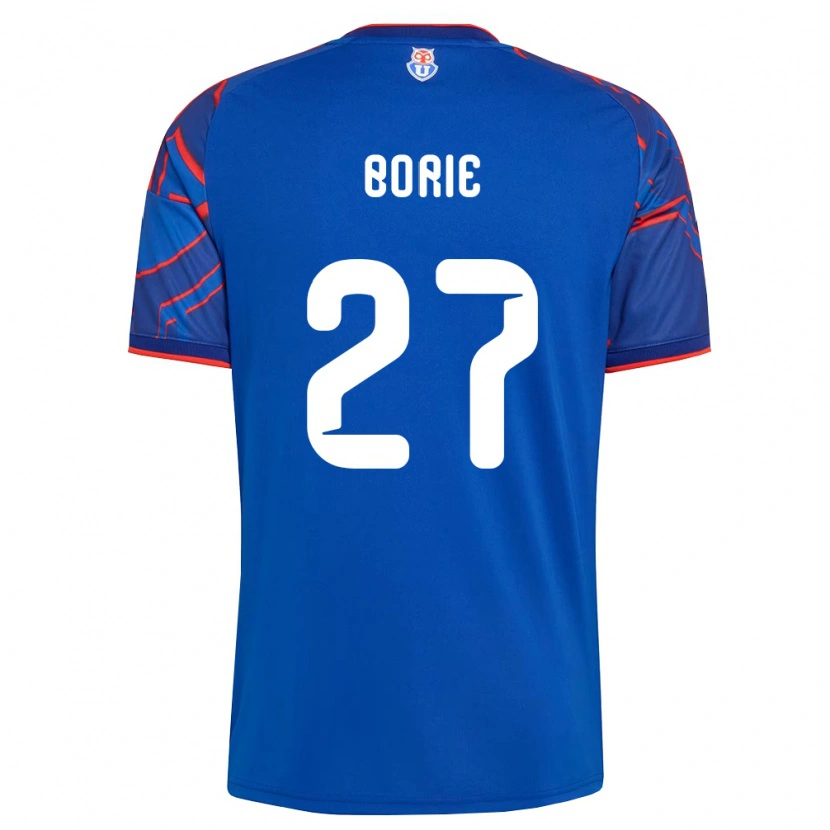 Danxen Dames Emilie Borie #27 Koninklijk Blauw Rood Thuisshirt Thuistenue 2026/27 T-Shirt