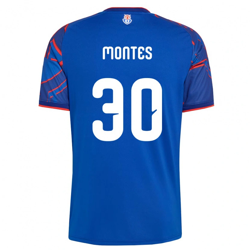 Danxen Dames Gonzalo Montes #30 Koninklijk Blauw Rood Thuisshirt Thuistenue 2026/27 T-Shirt