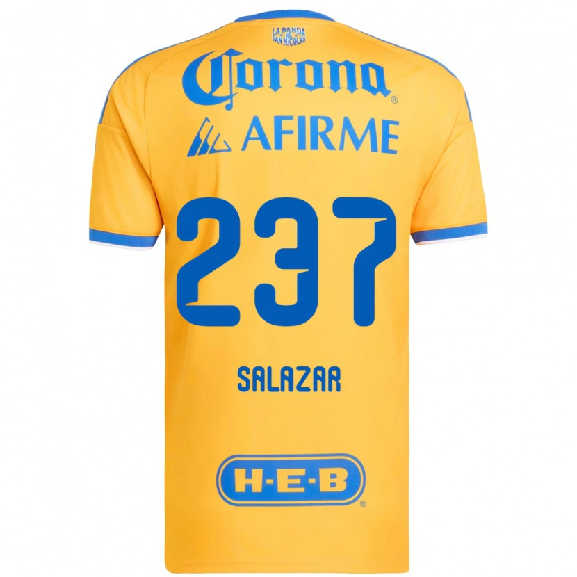 Danxen Dames Bryan Salazar #237 Geel Blauw Thuisshirt Thuistenue 2026/27 T-Shirt