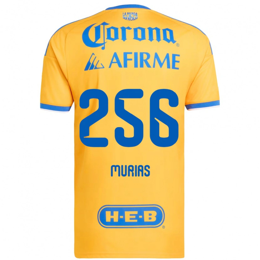 Danxen Dames Mauricio Murias #256 Geel Blauw Thuisshirt Thuistenue 2026/27 T-Shirt