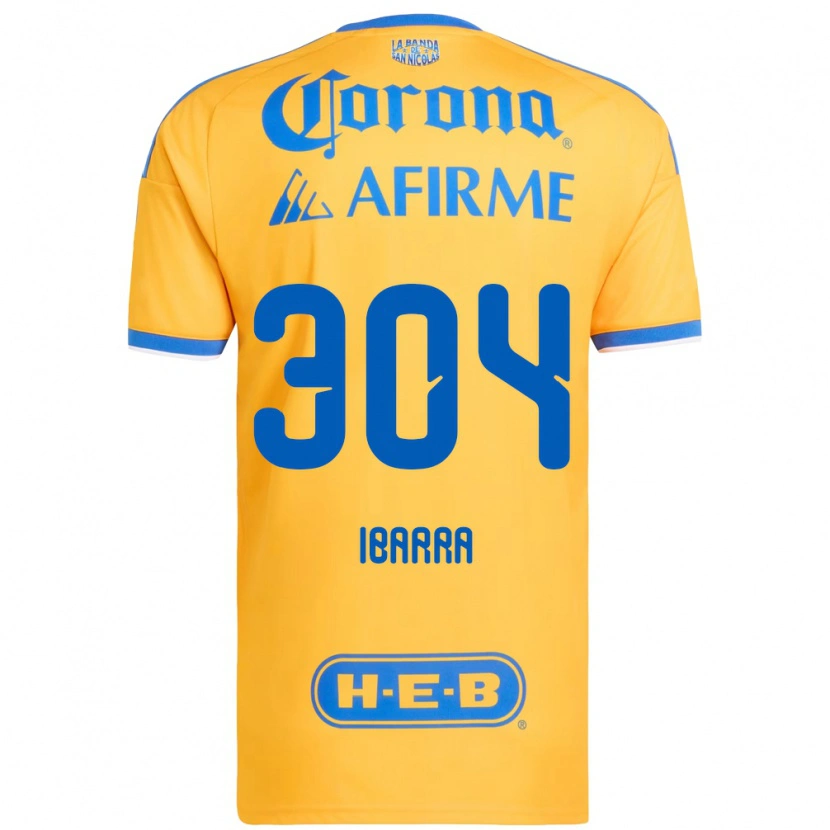 Danxen Dames Luis Ibarra #304 Geel Blauw Thuisshirt Thuistenue 2026/27 T-Shirt