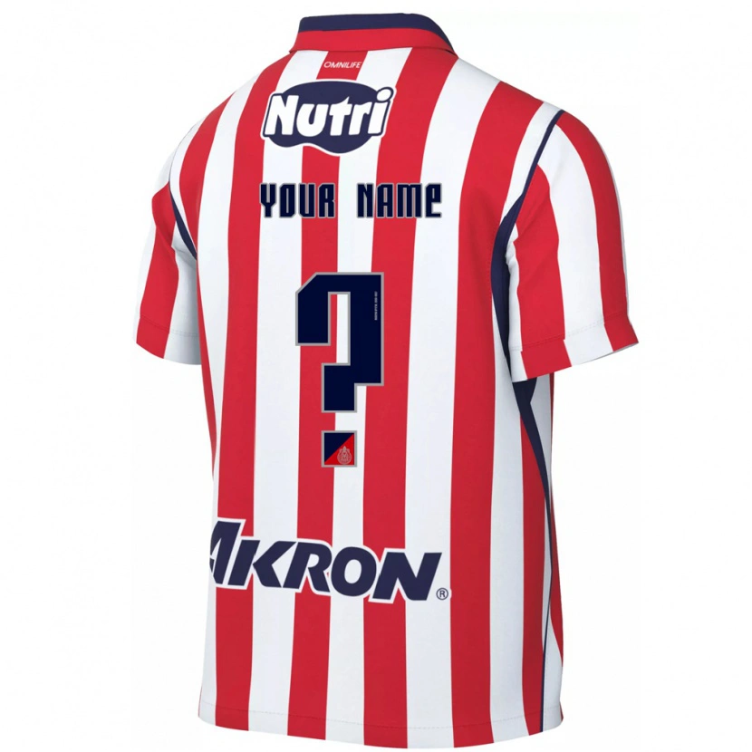 Danxen Dames Uw Naam #0 Rood Wit Thuisshirt Thuistenue 2026/27 T-Shirt