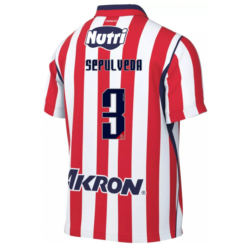 Danxen Dames Gilberto Sepúlveda #3 Rood Wit Thuisshirt Thuistenue 2026/27 T-Shirt