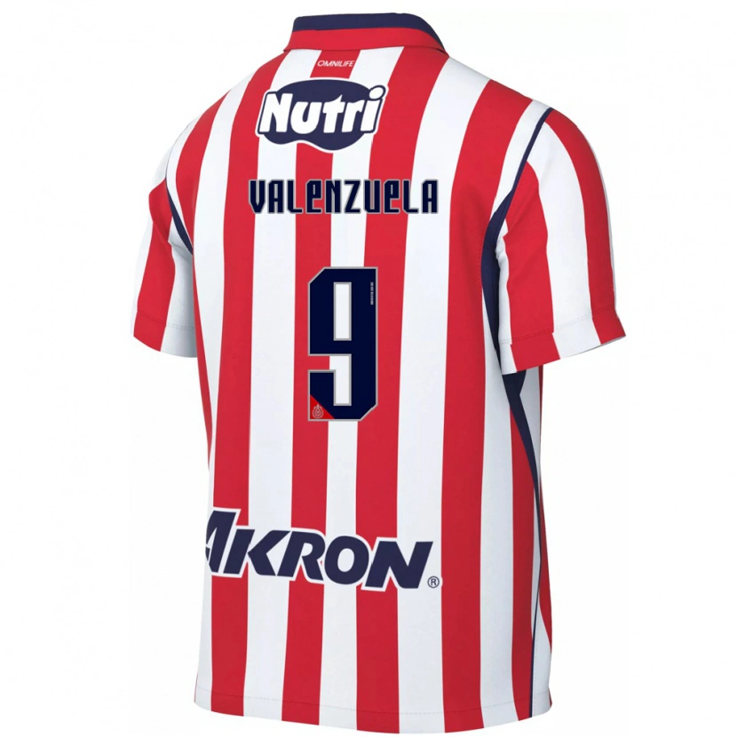 Danxen Dames Gabriela Valenzuela #9 Rood Wit Thuisshirt Thuistenue 2026/27 T-Shirt