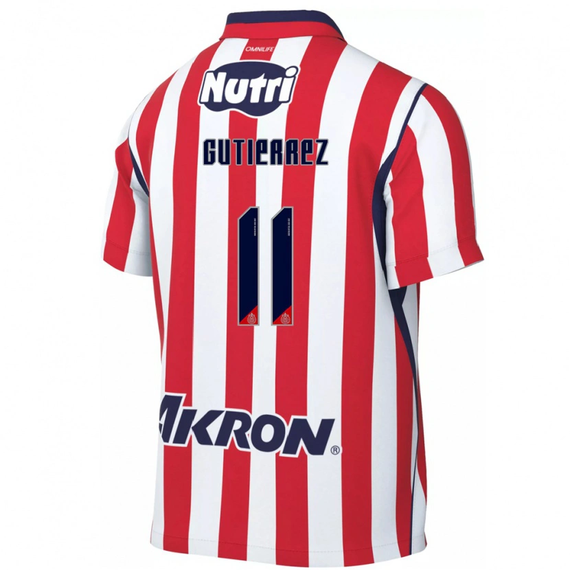 Danxen Dames Brian Gutiérrez #11 Rood Wit Thuisshirt Thuistenue 2026/27 T-Shirt