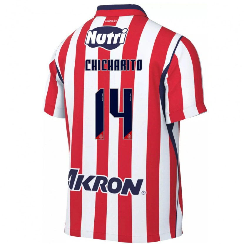 Danxen Dames Chicharito #14 Rood Wit Thuisshirt Thuistenue 2026/27 T-Shirt