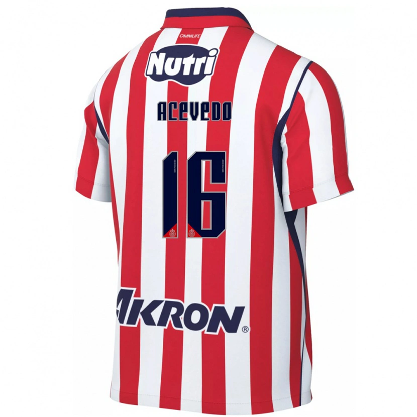 Danxen Dames Victoria Acevedo #16 Rood Wit Thuisshirt Thuistenue 2026/27 T-Shirt