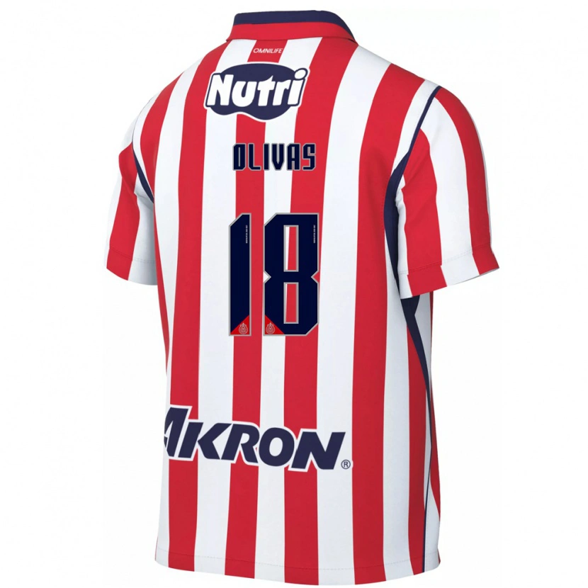 Danxen Dames Luis Olivas #18 Rood Wit Thuisshirt Thuistenue 2026/27 T-Shirt
