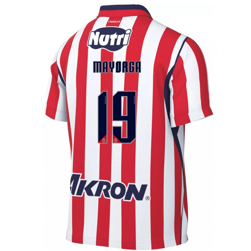 Danxen Dames Alejandro Mayorga #19 Rood Wit Thuisshirt Thuistenue 2026/27 T-Shirt