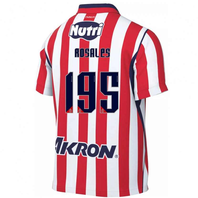 Danxen Dames Diego Rosales #195 Rood Wit Thuisshirt Thuistenue 2026/27 T-Shirt