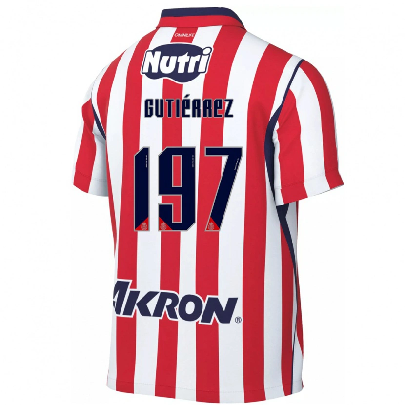 Danxen Dames Bryan Gutiérrez #197 Rood Wit Thuisshirt Thuistenue 2026/27 T-Shirt