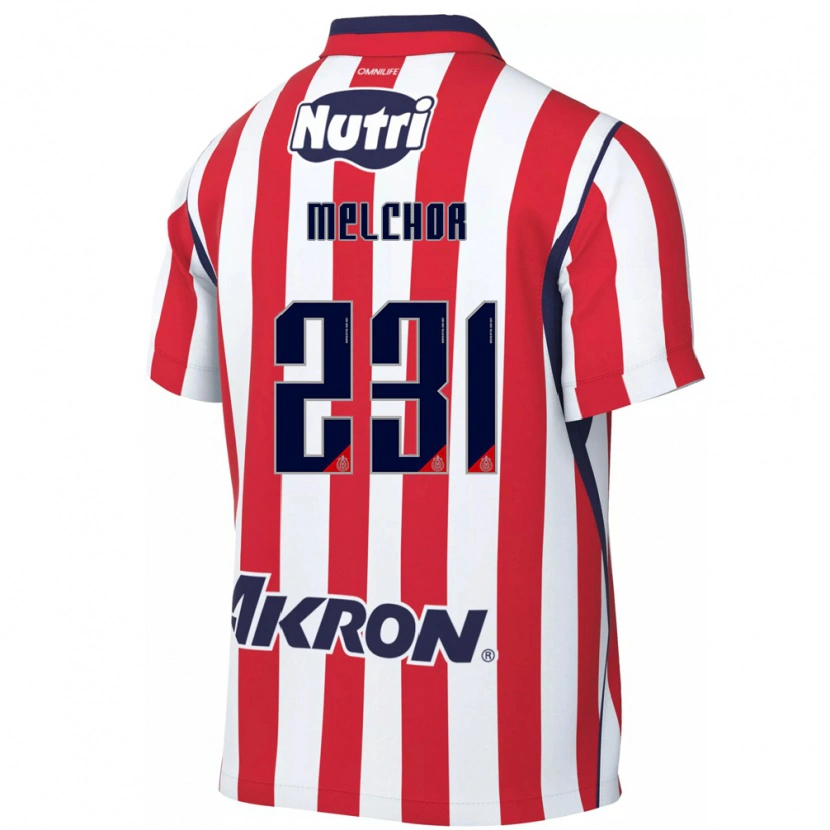Danxen Dames Oziel Melchor #231 Rood Wit Thuisshirt Thuistenue 2026/27 T-Shirt