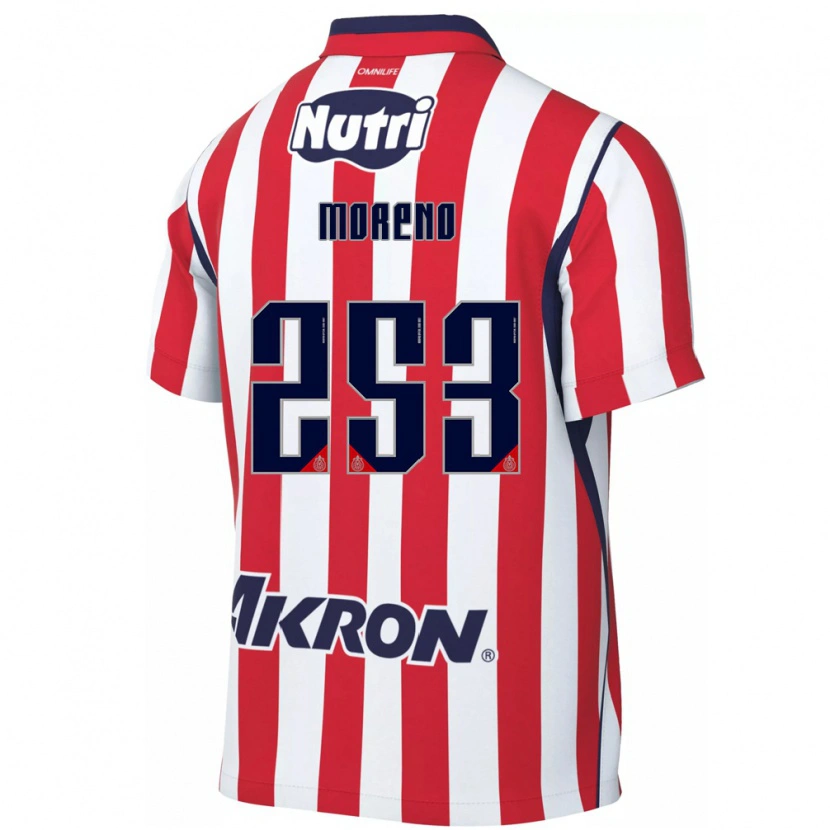 Danxen Dames Leonel Moreno #253 Rood Wit Thuisshirt Thuistenue 2026/27 T-Shirt