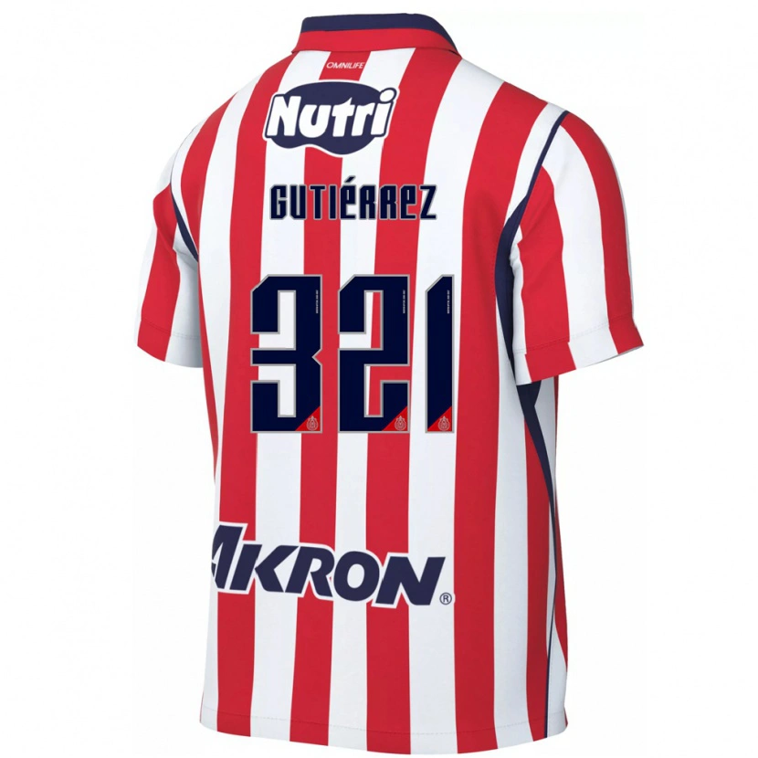 Danxen Dames Axel Gutiérrez #321 Rood Wit Thuisshirt Thuistenue 2026/27 T-Shirt