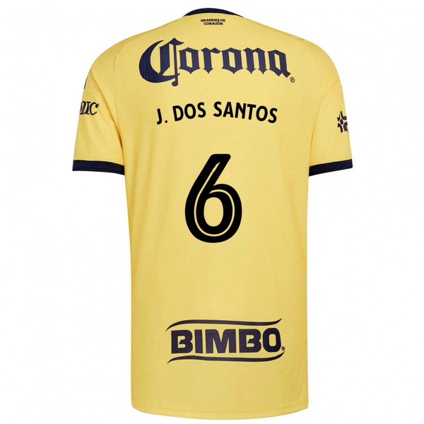 Danxen Dames Jonathan Dos Santos #6 Geel Rood Zwart Thuisshirt Thuistenue 2026/27 T-Shirt