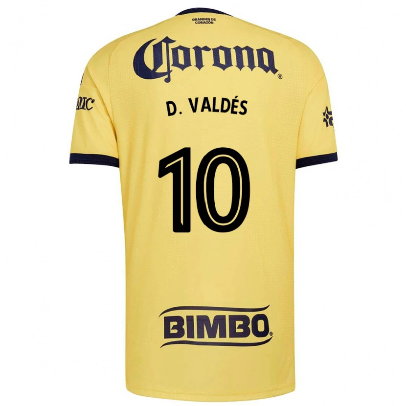 Danxen Dames Diego Valdes #10 Geel Rood Zwart Thuisshirt Thuistenue 2026/27 T-Shirt