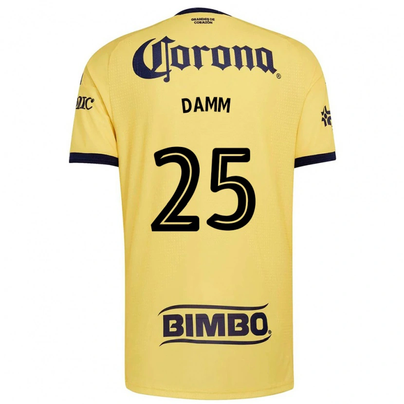 Danxen Dames Jurgen Damm #25 Geel Rood Zwart Thuisshirt Thuistenue 2026/27 T-Shirt