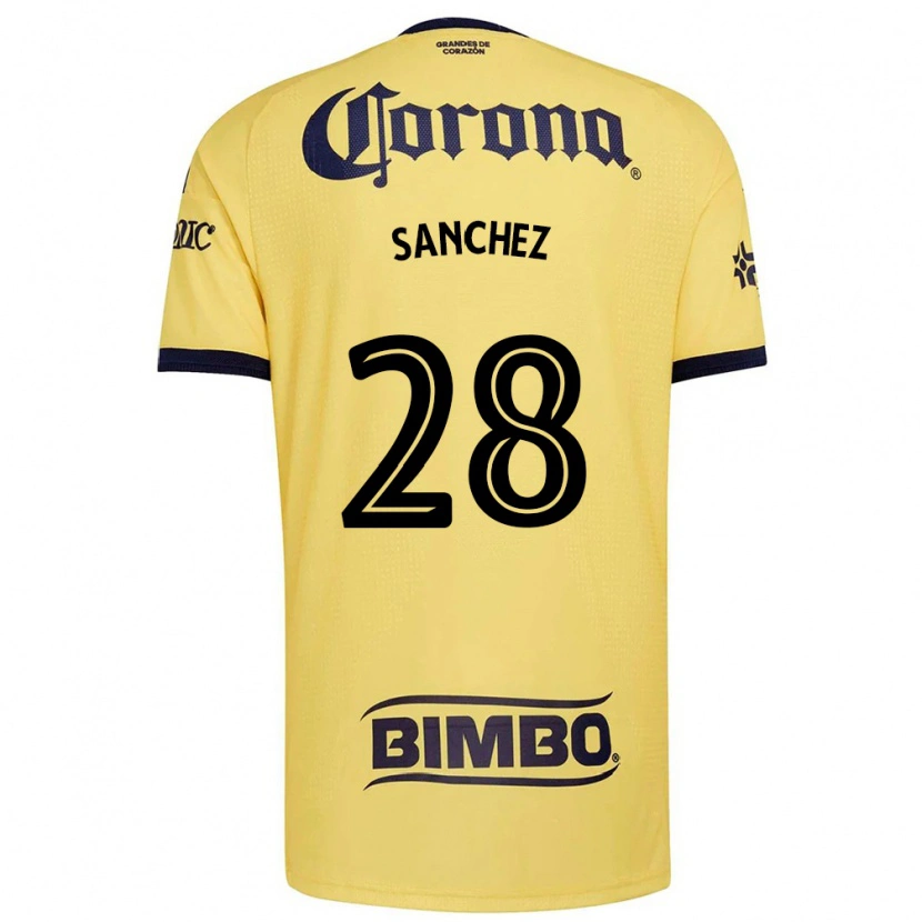 Danxen Dames Érick Sánchez #28 Geel Rood Zwart Thuisshirt Thuistenue 2026/27 T-Shirt