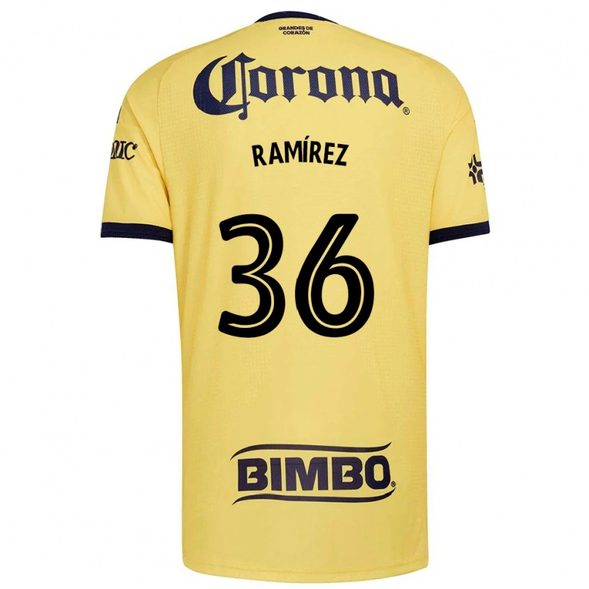 Danxen Dames Miguel Ramírez #36 Geel Rood Zwart Thuisshirt Thuistenue 2026/27 T-Shirt
