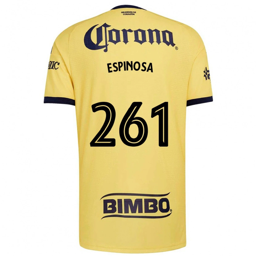 Danxen Dames Diego Espinosa #261 Geel Rood Zwart Thuisshirt Thuistenue 2026/27 T-Shirt