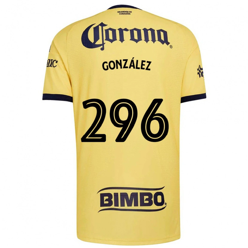 Danxen Dames Ricardo González #296 Geel Rood Zwart Thuisshirt Thuistenue 2026/27 T-Shirt