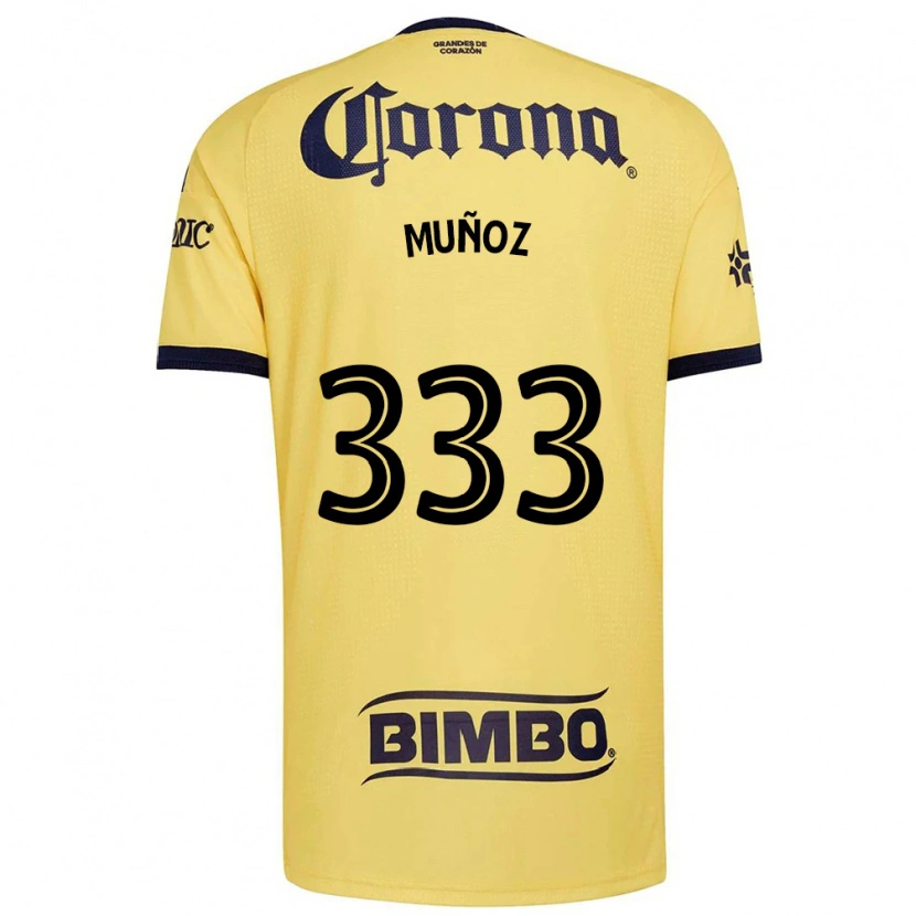 Danxen Dames Aarón Muñoz #333 Geel Rood Zwart Thuisshirt Thuistenue 2026/27 T-Shirt