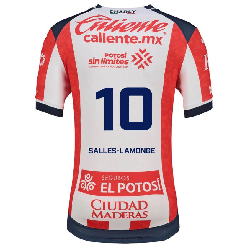 Danxen Dames Sébastien Salles-Lamonge #10 Rood Wit Zwart Thuisshirt Thuistenue 2026/27 T-Shirt
