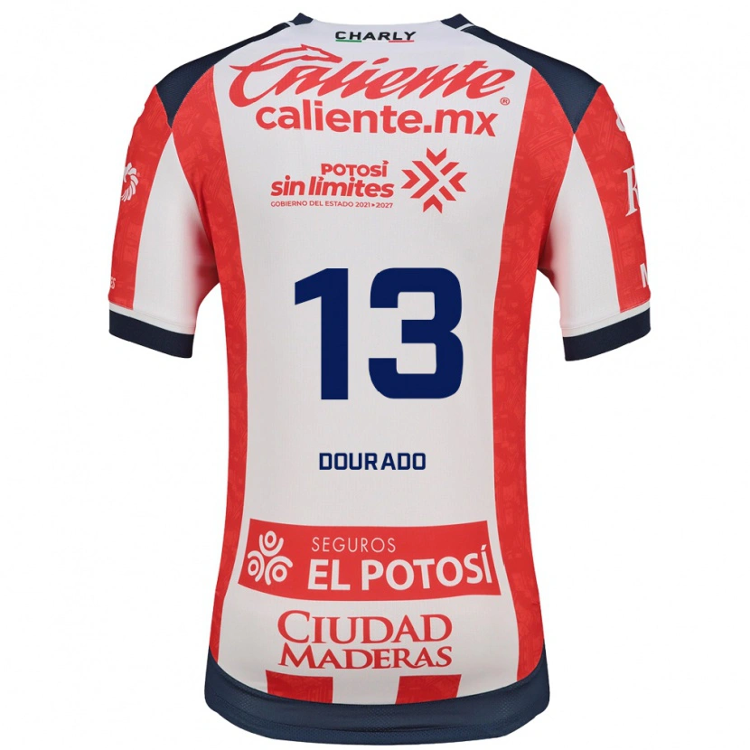 Danxen Dames Rodrigo Dourado #13 Rood Wit Zwart Thuisshirt Thuistenue 2026/27 T-Shirt