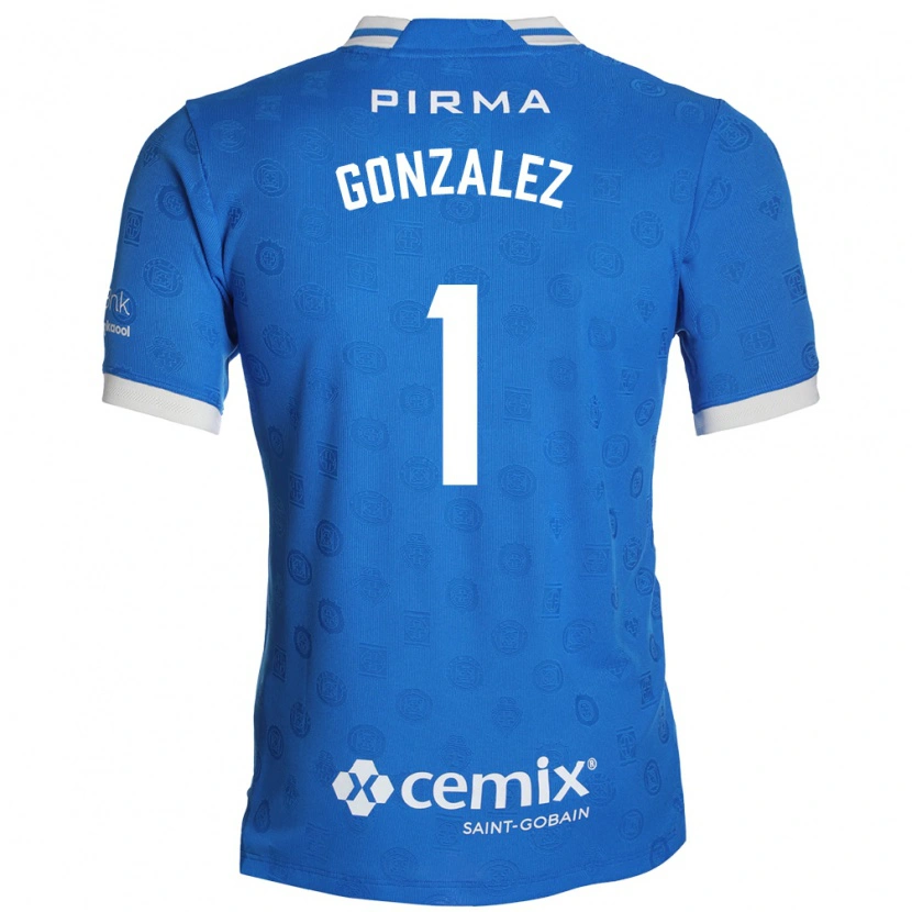 Danxen Dames Itzayana Gonzalez #1 Blauw Wit Rood Thuisshirt Thuistenue 2026/27 T-Shirt