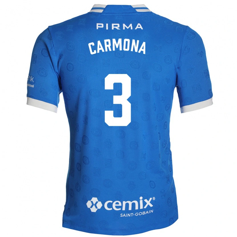 Danxen Dames Edith Carmona #3 Blauw Wit Rood Thuisshirt Thuistenue 2026/27 T-Shirt