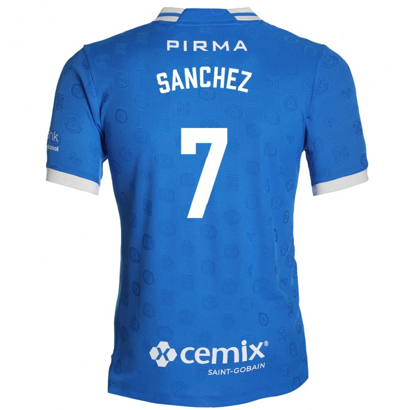 Danxen Dames Andrea Sanchez #7 Blauw Wit Rood Thuisshirt Thuistenue 2026/27 T-Shirt