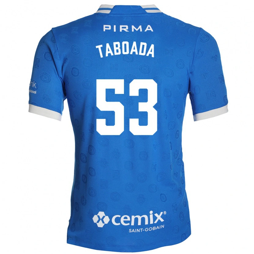 Danxen Dames Víctor Taboada #53 Blauw Wit Rood Thuisshirt Thuistenue 2026/27 T-Shirt