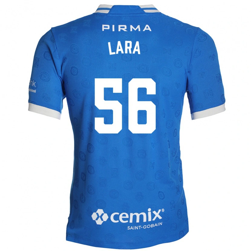 Danxen Dames Jesús Lara #56 Blauw Wit Rood Thuisshirt Thuistenue 2026/27 T-Shirt