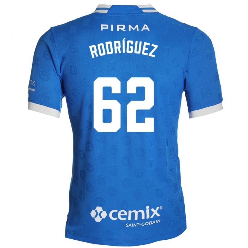 Danxen Dames Emanuel Rodríguez #62 Blauw Wit Rood Thuisshirt Thuistenue 2026/27 T-Shirt