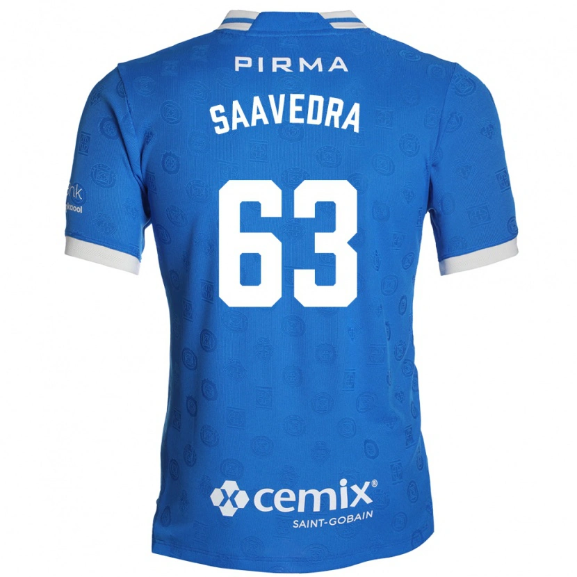 Danxen Dames Ángel Saavedra #63 Blauw Wit Rood Thuisshirt Thuistenue 2026/27 T-Shirt